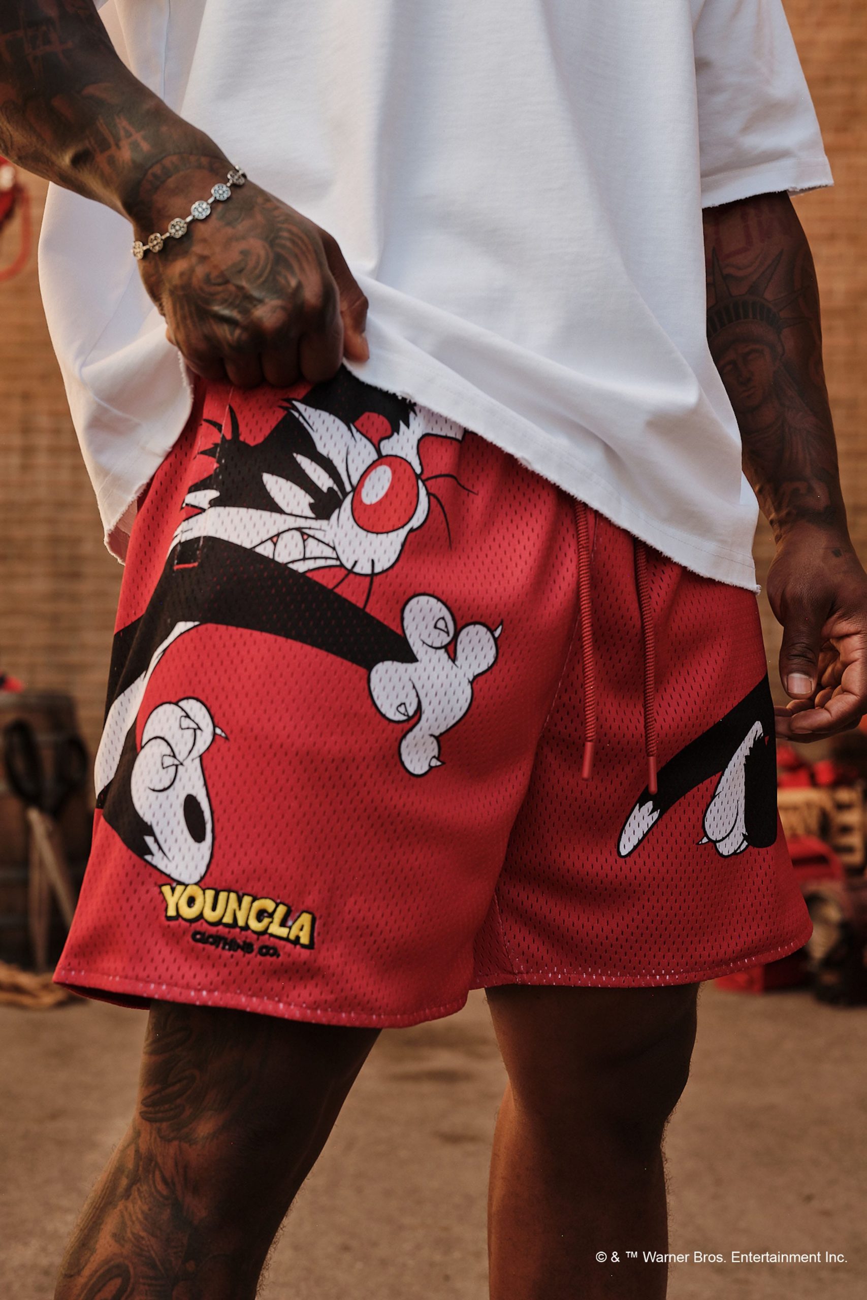 1098 - Looney Tunes Basketball Shorts - Image 4